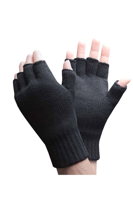 Heat Holders - Thermische vingerloze herenhandschoenen - Zwart - Image 1