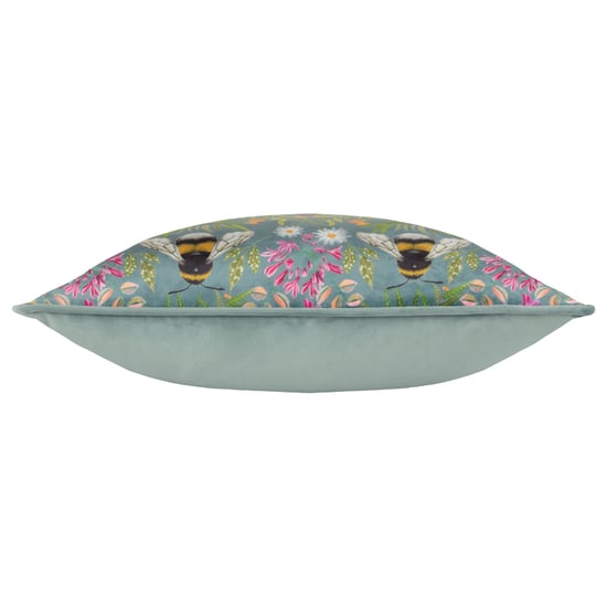Wylder Nature House of Bloom Zinnia Bee Repeat Piped Cushion Cover