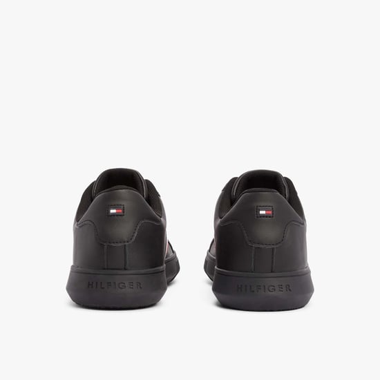 Herrarnas Tommy Hilfiger Essential Läder Cupsole Sneakers i Svart - Image 5