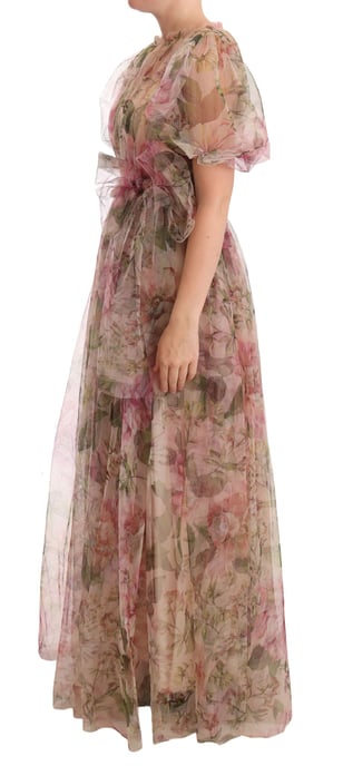 Dolce & Gabbana Blommig Tryck Lång Maxiklänning - Image 4