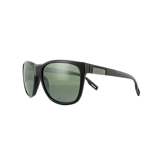 Maui Jim Vierkante Unisex Glanzend Zwart Neutraal Grijs Zonnebril - Image 2