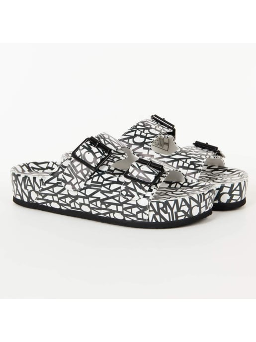 Claquette Armani Exchange Dames Zwart-wit Klassiek - Image 1