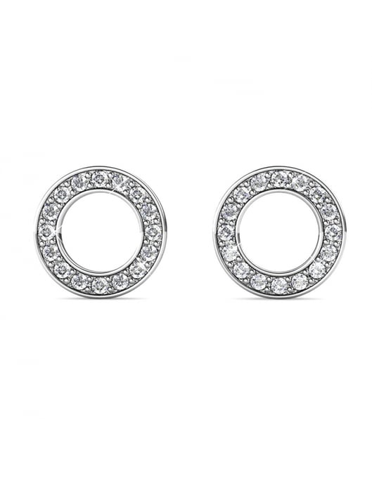 Boucles d'oreilles Ophir - Doré et Cristal - Image 5
