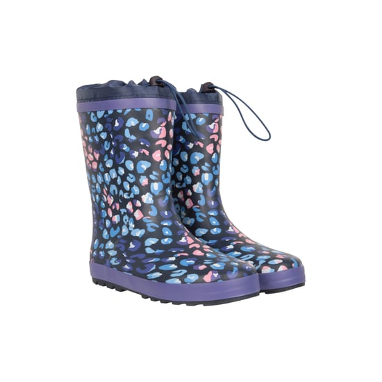 Mountain Warehouse Childrens/Kids Leopard Print Winter Wellington Boots (Purple)