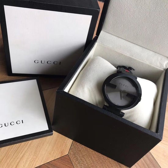 Gucci YA133206 Interlocking 42mm Red and Green Pattern Strap Unisex Watch