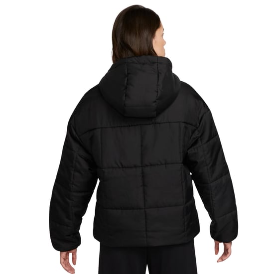 Nike Plain Quilted Black Puffer Jacket - Image 3
