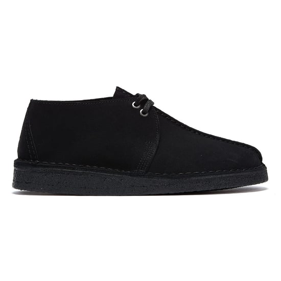 Clarks Originals Desert Trek Suede Mens Black Shoes - Image 5