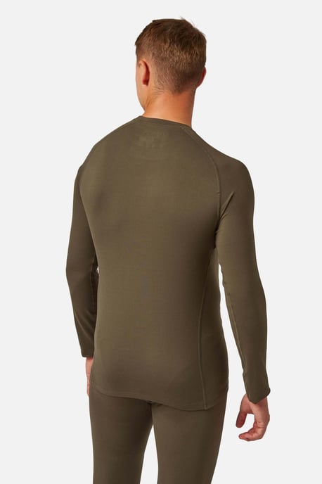 Bodyfit Crew Neck Baselayer Dark Khaki