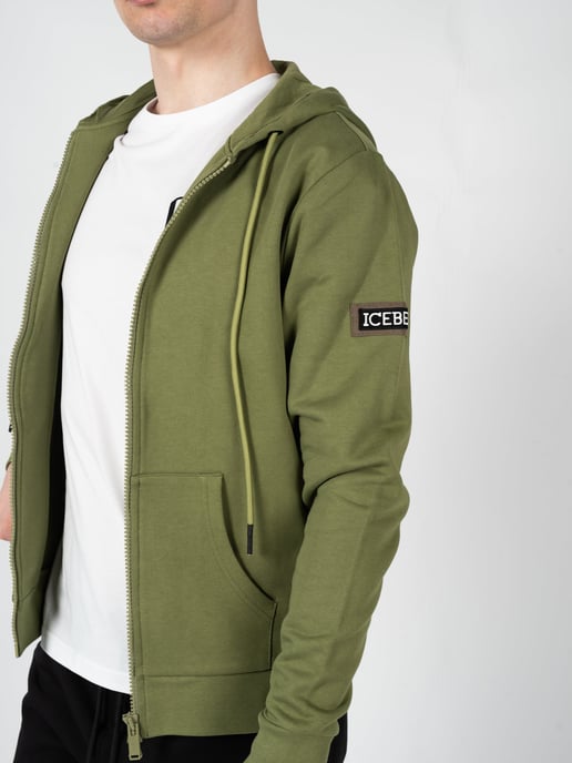 Iceberg Sweatshirt Hoodie Men's Green - Image 5