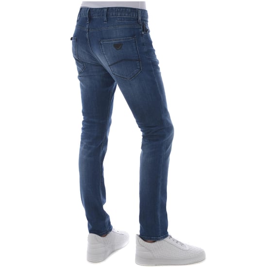 Emporio Armani Men 5 Pockets Pants Regular fit Ankle length  Blue