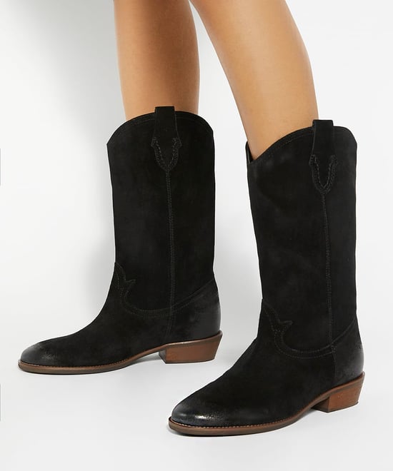 Dune Ladies Prickles - Low Block Heel Cowboy Boots