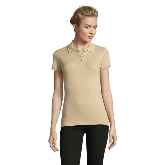 SOLS Womens/Ladies Perfect Polo Shirt (Sand) - Image 1