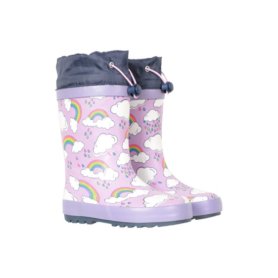 Mountain Warehouse Childrens/Kids II Rainbow Winter Wellington Boots (Lilac)