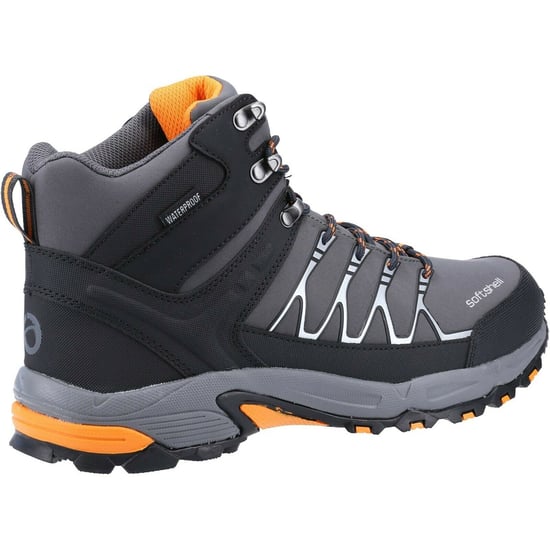Cotswold Heren Abbeydale Wandelschoenen (Grijs/Oranje) - Image 4