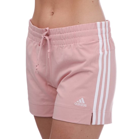 Women's adidas Essentials Slim 3-Stripes Shorts in Pink