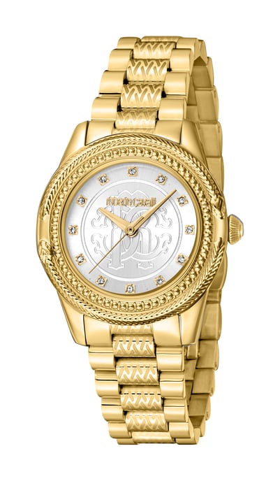 RC5L063M0055 Roberto Cavalli Women Quartz Stainless Steel Silver 5 ATM 32 mm - Image 1