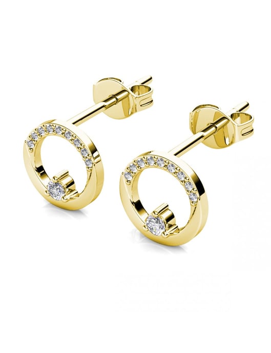 Clarine örhängen - guld och kristall - Image 4