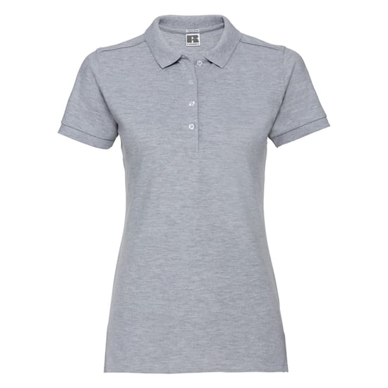 Russell Womens/Ladies Stretch Fitted Polo Shirt (Light Oxford Heather) - Image 1
