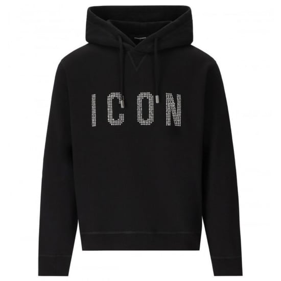 Dsquared2 Studded Icon Logo Black Hoodie¬†