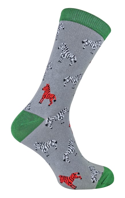 MR HERON - Men's Animal Patterned Design Soft Bamboo Novelty Socks - Image 1