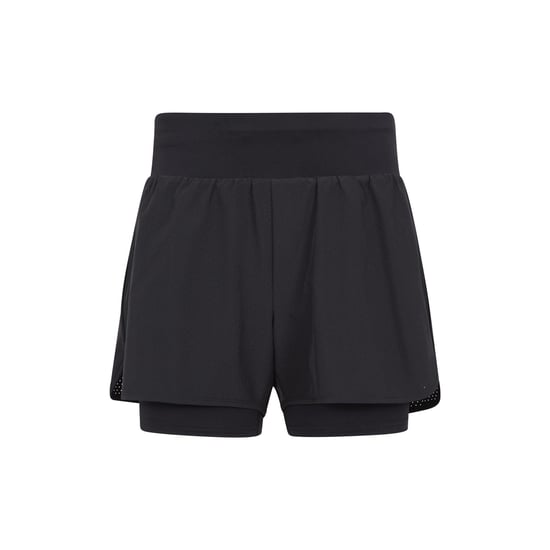 Mountain Warehouse Dames/Dames dubbellaags hardloopshort (Zwart) - Image 1