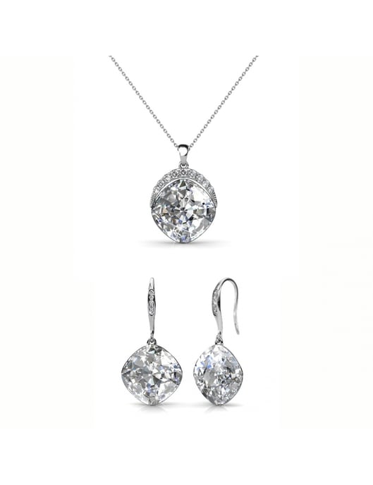 Tiffy krokset och ask - silver och kristall - Image 1