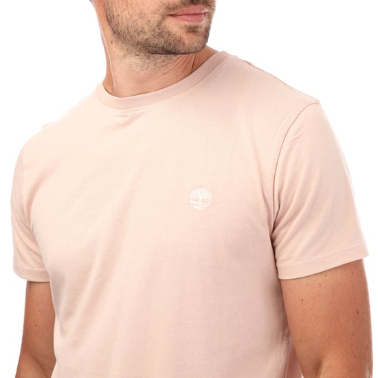 Men's Timberland Chest Logo T-Shirt in Rose