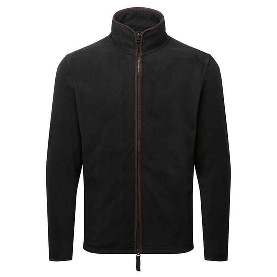 Premier Heren Artisan Fleece Jas (Zwart/Bruin) - Image 1