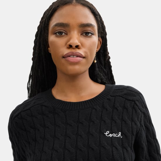 Crewneck Cable Knit Sweater