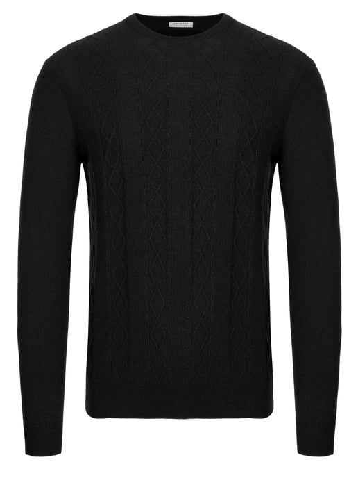 Malo Optimum cashmere pullover black - Image 1