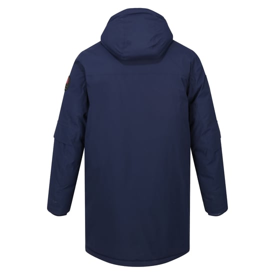 Regatta Mens Christian Lacroix Padded Long Waterproof Jacket (Navy)