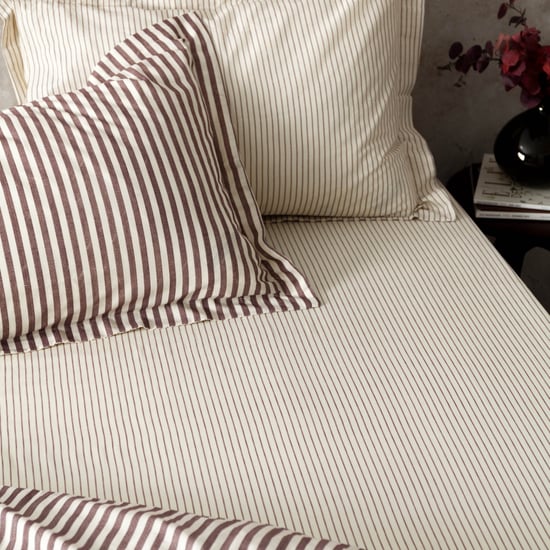 Yard Hebden 100% Cotton Narrow Stripe Fitetd Sheet - Image 1