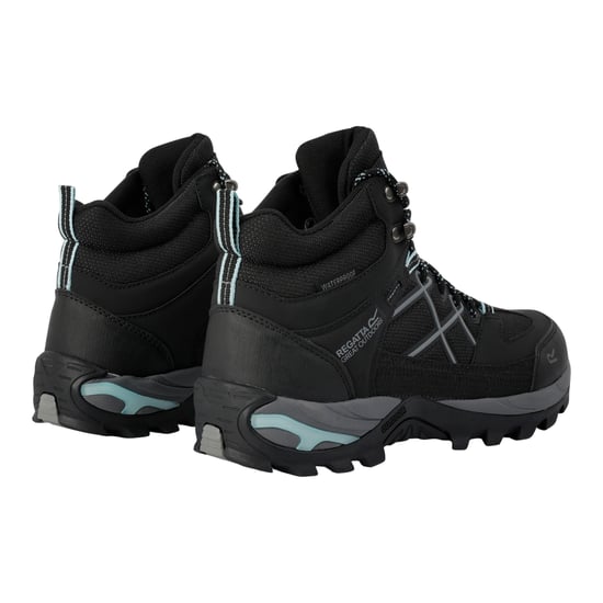 Regatta Womens/Ladies Samaris III Walking Boots (Black/Bleached Aqua)