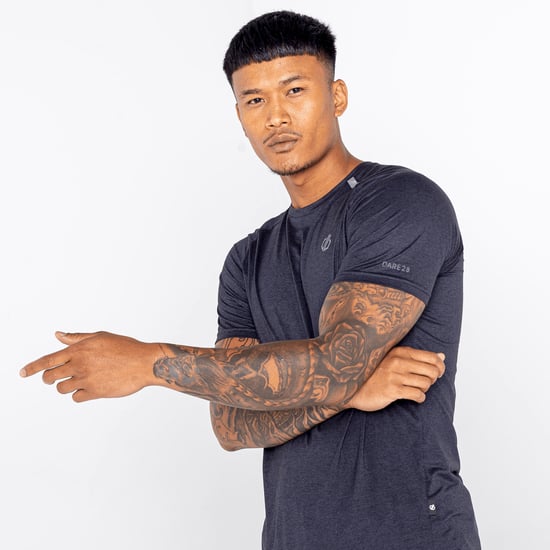 Dare 2B Mens Persist Marl T-Shirt (Black)
