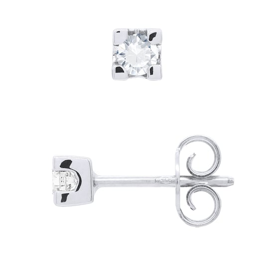 DIADEMA - Earrings with Diamonds - White Gold