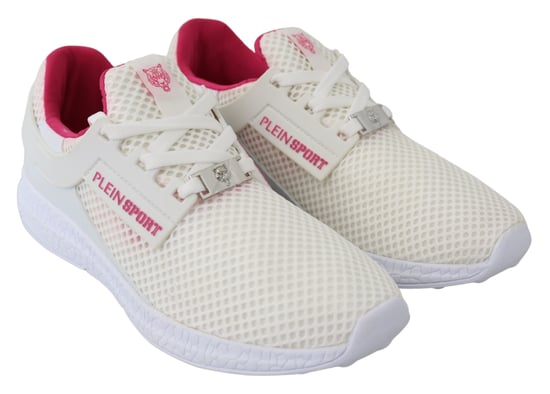 Plein Sport Women's White Polyester Runner Becky Sneakers Shoes