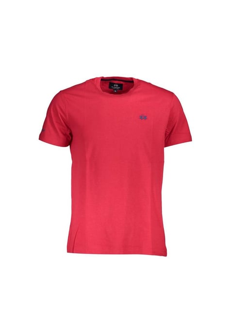 La Martina Men's Red Cotton T-Shirt