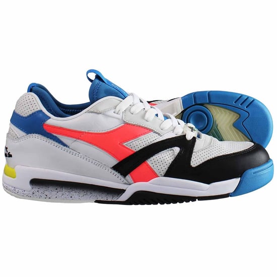 Diadora Duratech Elite Paura Heren Wit/Blauw Sportschoenen - Image 4