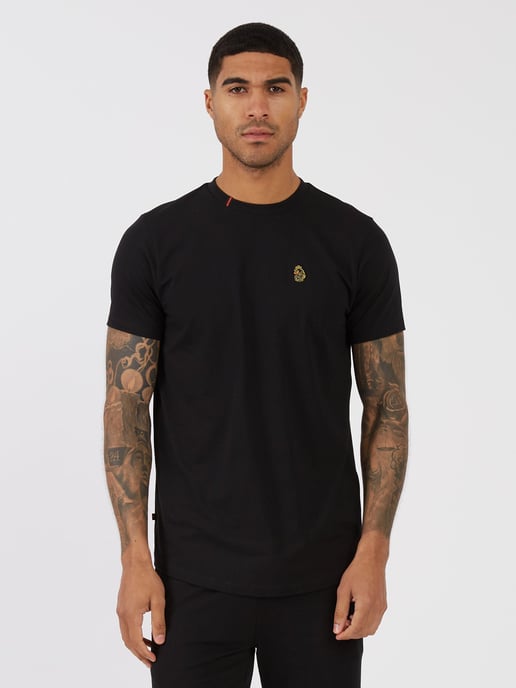 Luke 1977 Men's Super Longline T-Shirt in Black