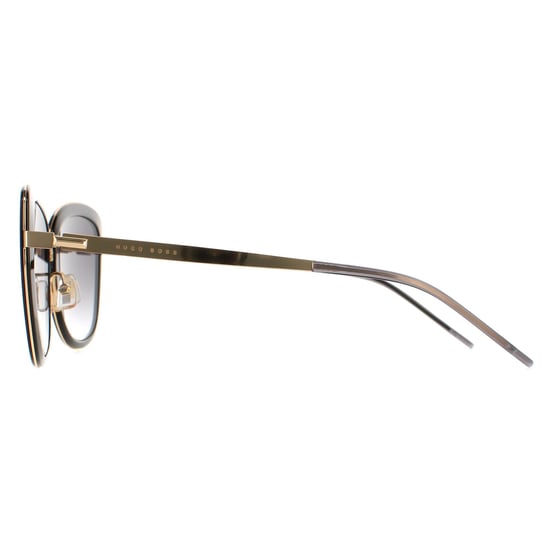 Hugo Boss Butterfly Womens Gold Black Grey Gradient Gold Mirror BOSS 1209/S