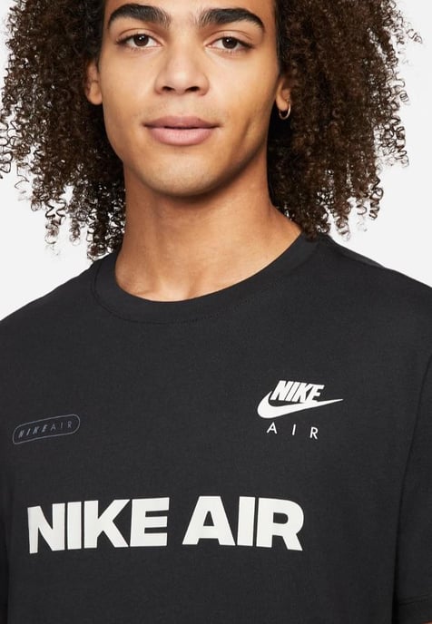 Nike Air heren T-shirt in zwart - Image 3