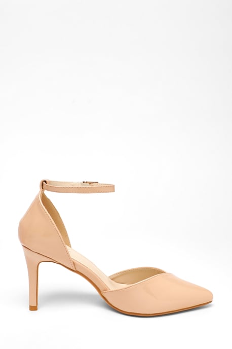 Nude Patent Court Heels - Image 5