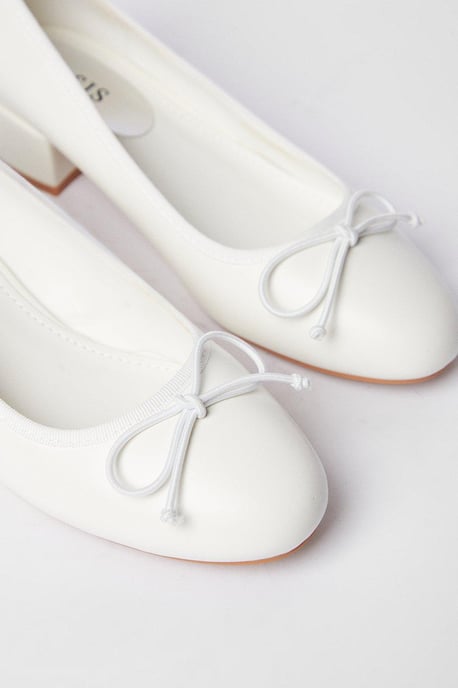 Veronica Low Heeled Ballerina Pumps