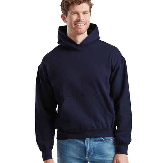 Fruit of the Loom heren superkatoenen katoenen hoodie (Deep Navy) - Image 1