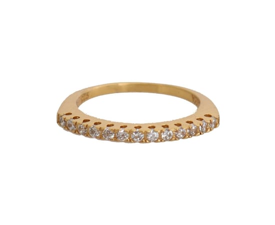 Nialaya Gouden Authentieke Dames Helder CZ Gouden 925 Zilveren Ring - Image 1