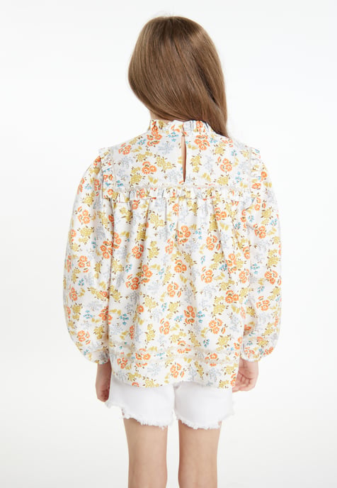 Dreimaster Blouse meisjes (kinderen) Oranje Veelkleurig - Image 4