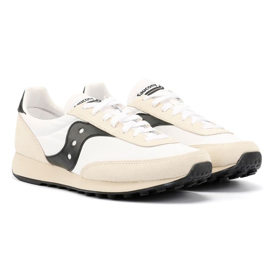 Saucony Trainer 80 Suede Wit/Zwart Trainers - Image 1