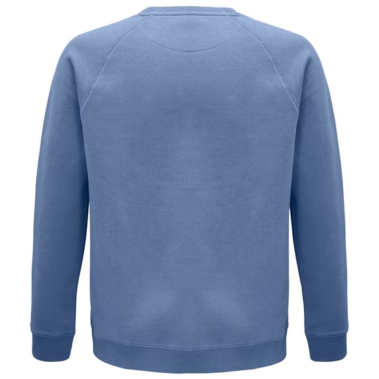 SOLS Unisex Adult Space Organic Raglan Sweatshirt (Blue)
