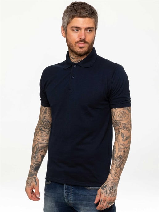Enzo Mens Polo Shirt Short Sleeve - Image 2
