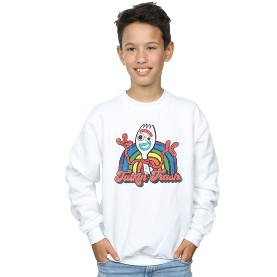 Disney Boys Toy Story 4 Forky Talkin´ Trash Sweatshirt (White)